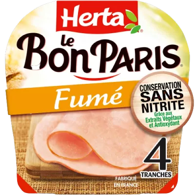 HERTA Jambon Fumé conservation sans nitrite x4 -140g