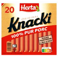 HERTA KNACKI ORIGINAL Saucisses x20 -700g