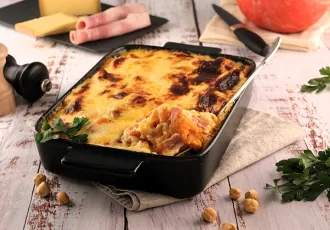 Gratin Potimarron au jambon