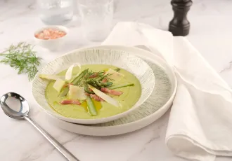 Velouté d'Asperges aux Lardons Fumés Herta