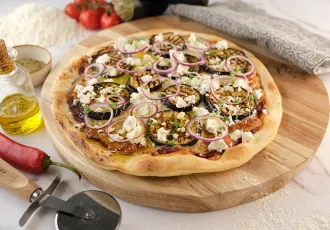 Pizza aux aubergines 