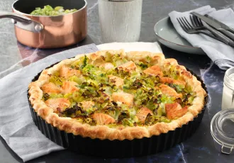 Quiche au saumon