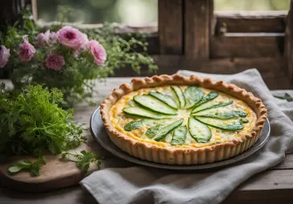 IA Quiche légère jambon concombre