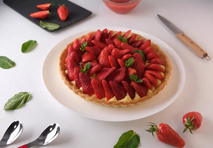 The' tarte aux fraises : Recette de 'The' tarte aux fraises