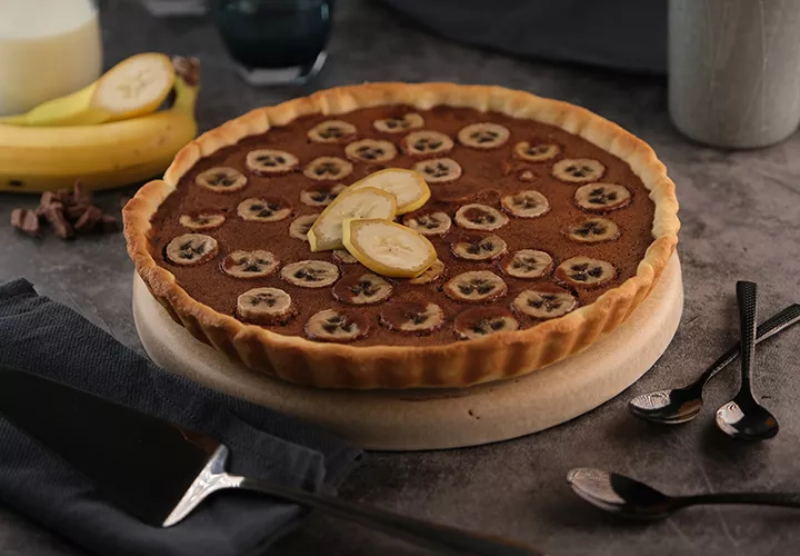 Tarte banane chocolat Thermomix®