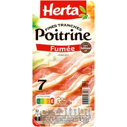 Poitrine Fumée 7 tranches fines 100g